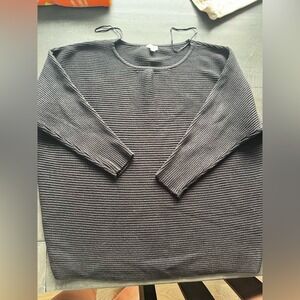 Black Kismet M Wide Fit Classic Long Sleeve Black Sweater